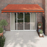 Thumbnail for Gelenkarmmarkise Orange und Braun 3x2,5 m Stoff und Aluminium