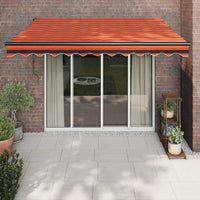 Thumbnail for Gelenkarmmarkise Orange und Braun 3,5x2,5 m Stoff und Aluminium