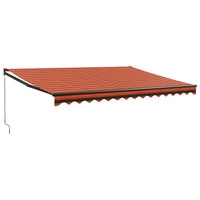 Thumbnail for Gelenkarmmarkise Orange und Braun 4,5x3 m Stoff und Aluminium