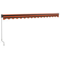 Thumbnail for Gelenkarmmarkise Orange und Braun 4,5x3 m Stoff und Aluminium