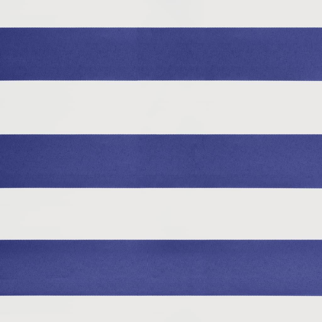 Gelenkarmmarkise Blau und Weiß 3,5x2,5 m Stoff und Aluminium