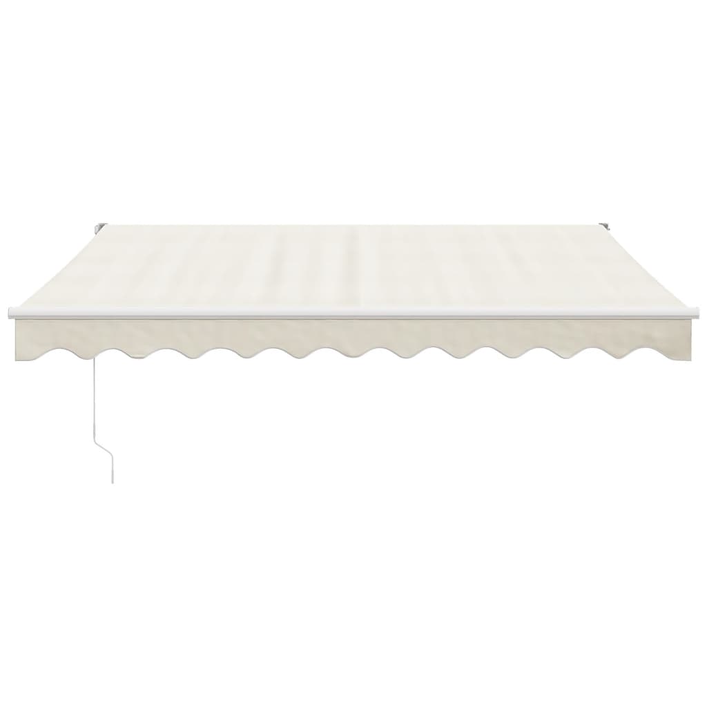 Gelenkarmmarkise Creme 3x2,5 m Stoff und Aluminium