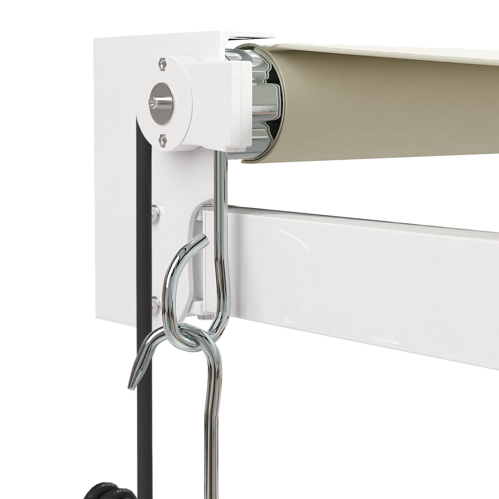 Gelenkarmmarkise Creme 3,5x2,5 m Stoff und Aluminium