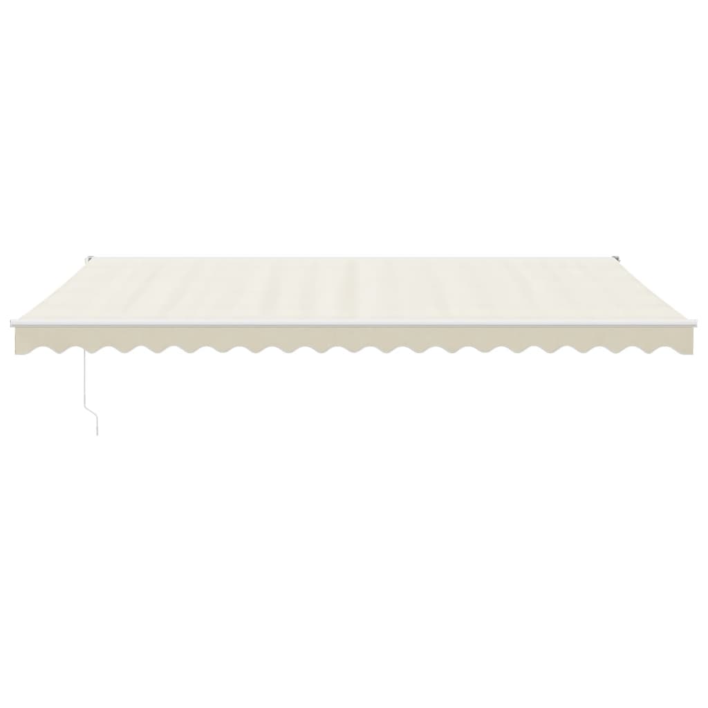Gelenkarmmarkise Creme 5x3 m Stoff und Aluminium