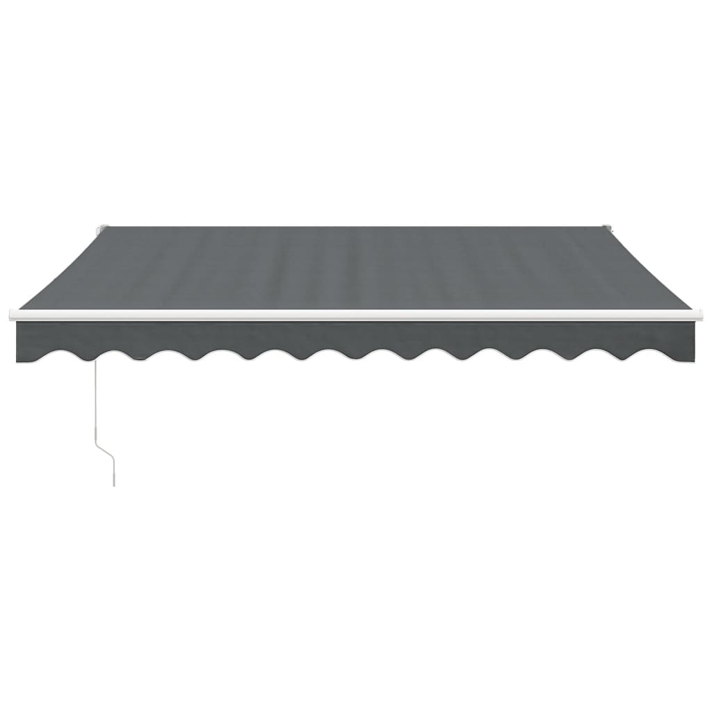 Gelenkarmmarkise Anthrazit 3x2,5 m Stoff und Aluminium