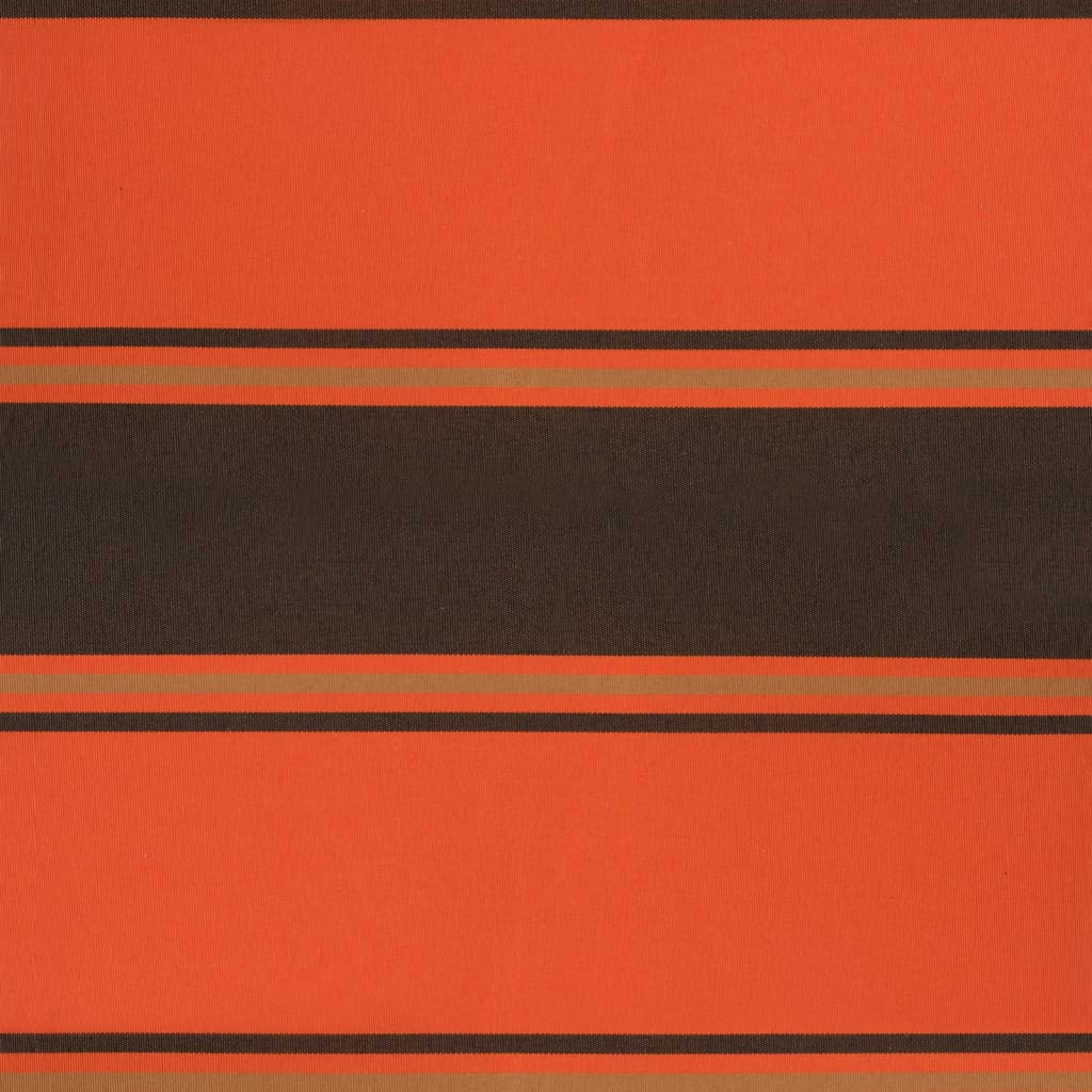 Gelenkarmmarkise Orange und Braun 3x2,5 m Stoff und Aluminium
