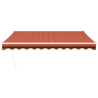 Thumbnail for Gelenkarmmarkise Orange und Braun 3,5x2,5 m Stoff und Aluminium