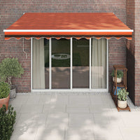 Thumbnail for Gelenkarmmarkise Orange und Braun 3,5x2,5 m Stoff und Aluminium