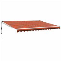 Thumbnail for Gelenkarmmarkise Orange und Braun 4,5x3 m Stoff und Aluminium
