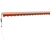 Thumbnail for Gelenkarmmarkise Orange und Braun 4,5x3 m Stoff und Aluminium