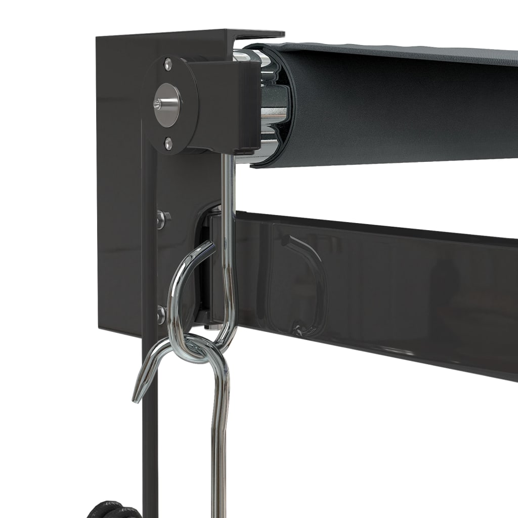 Gelenkarmmarkise Anthrazit 4x3 m Stoff und Aluminium