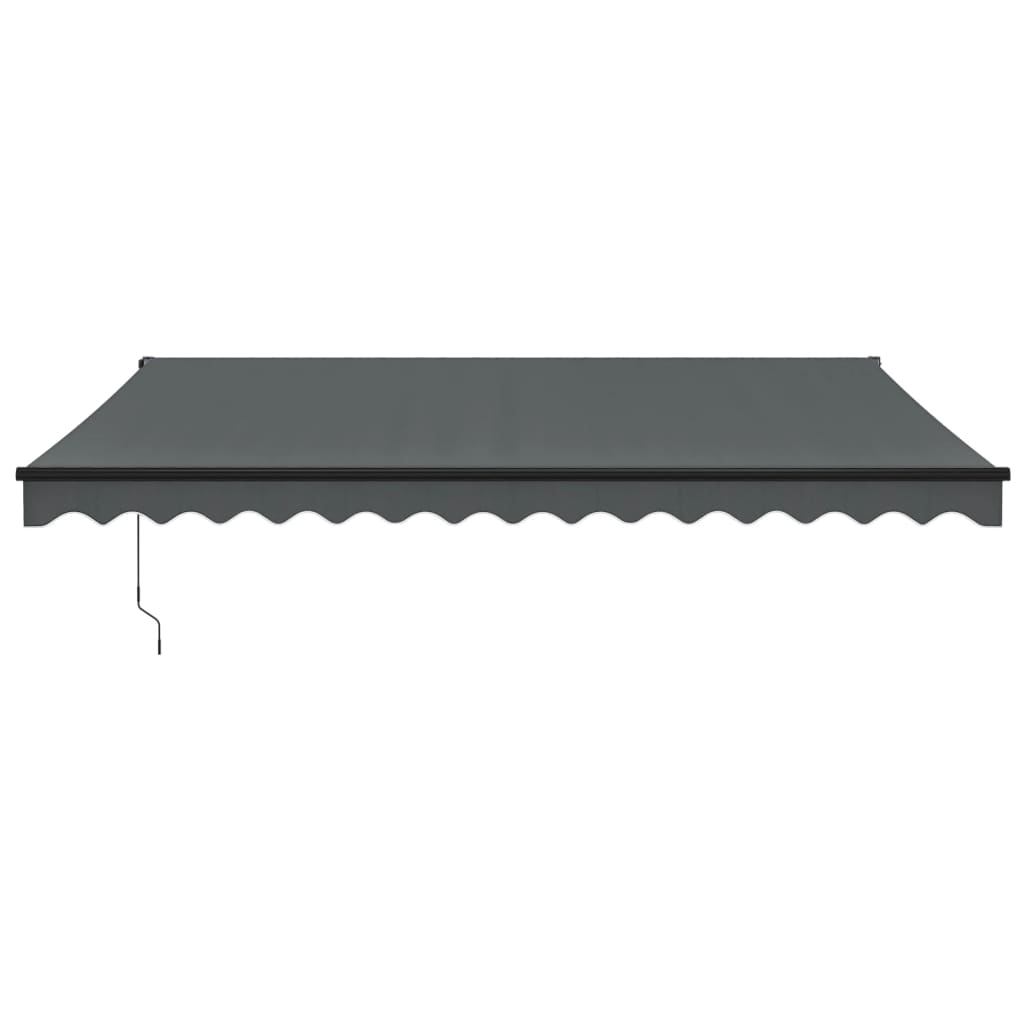 Gelenkarmmarkise Anthrazit 4,5x3 m Stoff und Aluminium