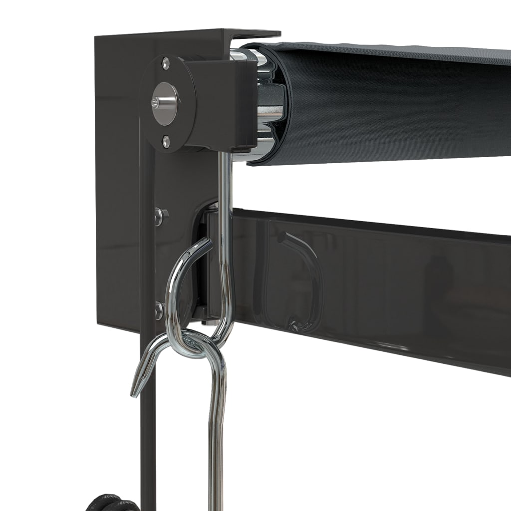 Gelenkarmmarkise Anthrazit 5x3 m Stoff und Aluminium