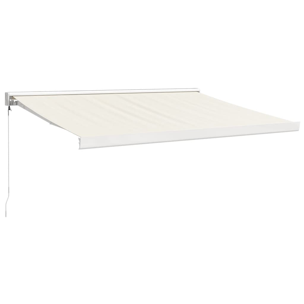 Gelenkarmmarkise Creme 3x2,5 m Stoff und Aluminium