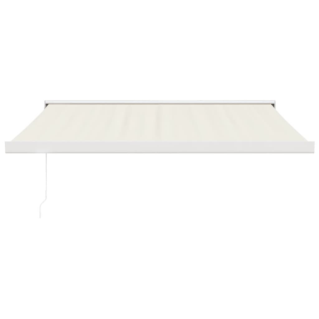Gelenkarmmarkise Creme 3x2,5 m Stoff und Aluminium