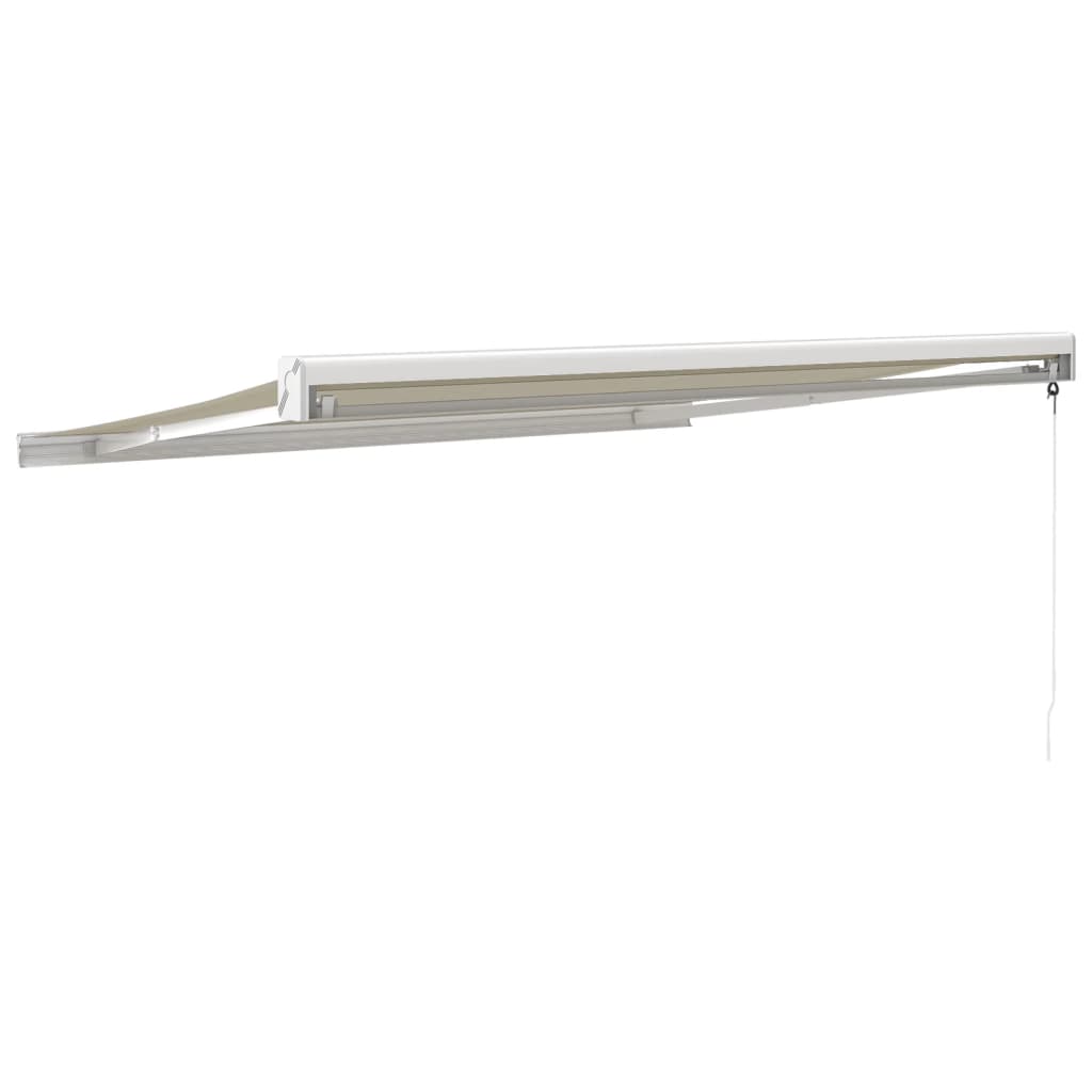 Gelenkarmmarkise Creme 3x2,5 m Stoff und Aluminium