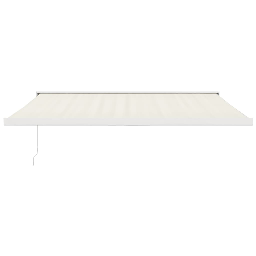 Gelenkarmmarkise Creme 4x3 m Stoff und Aluminium