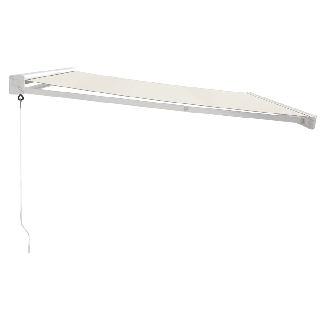 Gelenkarmmarkise Creme 4x3 m Stoff und Aluminium