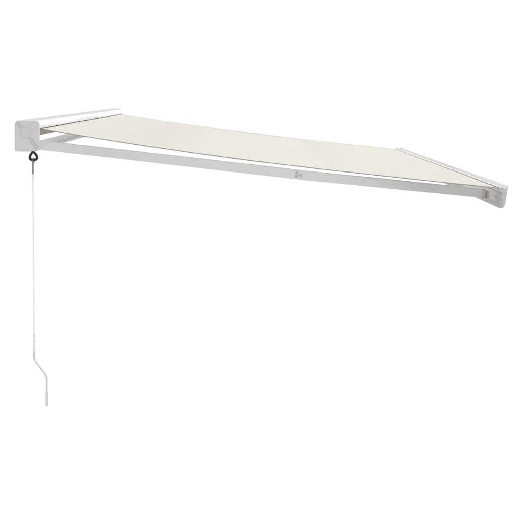 Gelenkarmmarkise Creme 4,5x3 m Stoff und Aluminium
