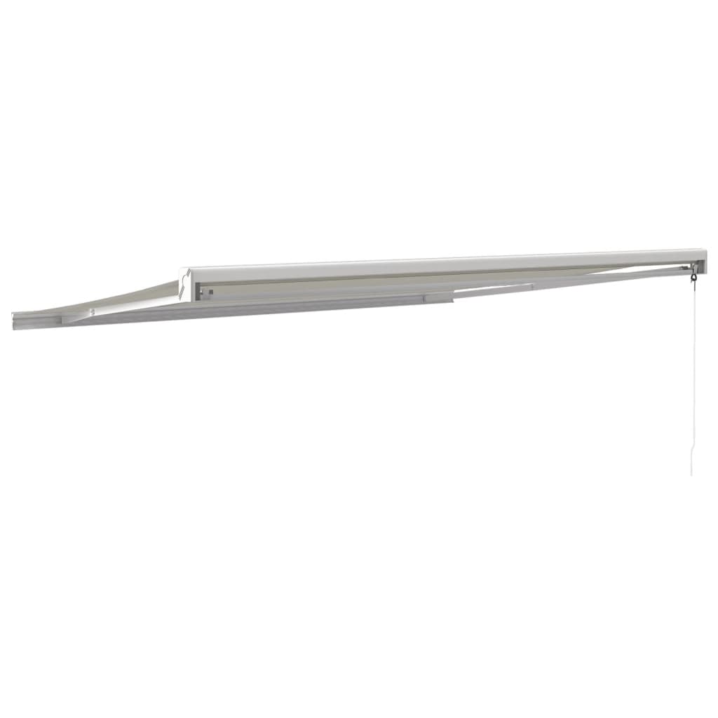 Gelenkarmmarkise Creme 4,5x3 m Stoff und Aluminium