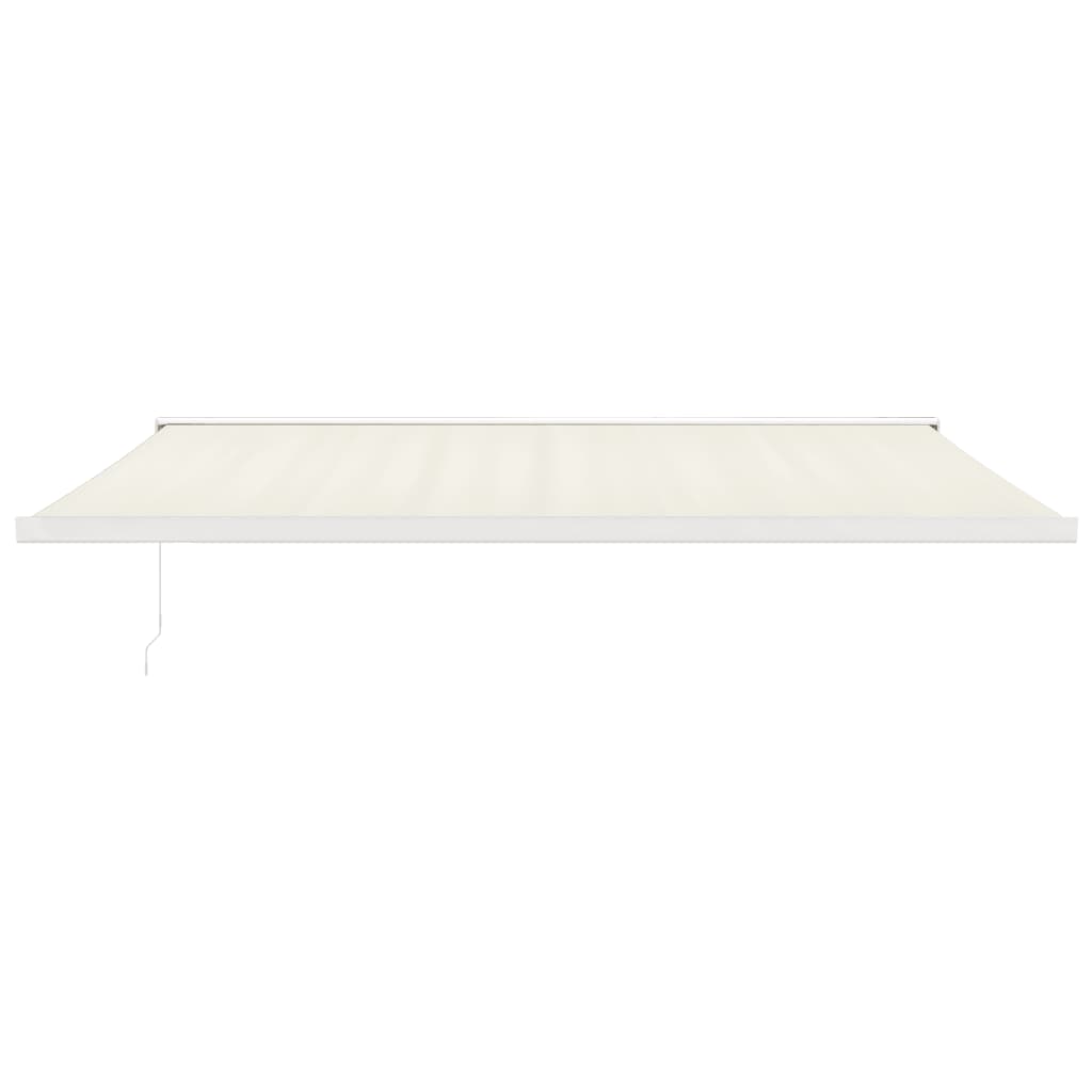 Gelenkarmmarkise Creme 5x3 m Stoff und Aluminium
