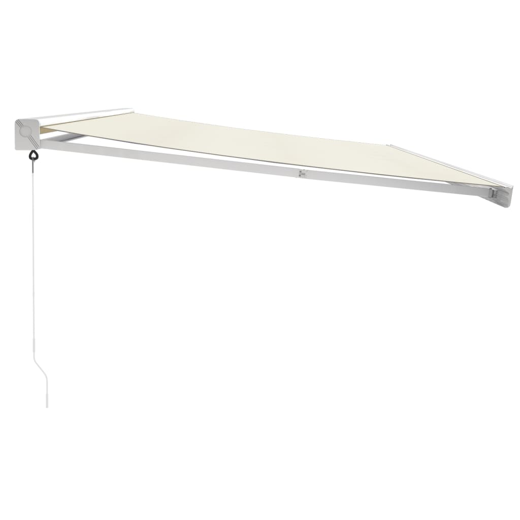 Gelenkarmmarkise Creme 5x3 m Stoff und Aluminium
