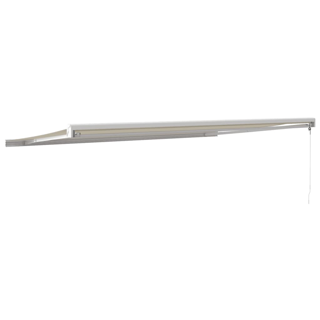 Gelenkarmmarkise Creme 5x3 m Stoff und Aluminium