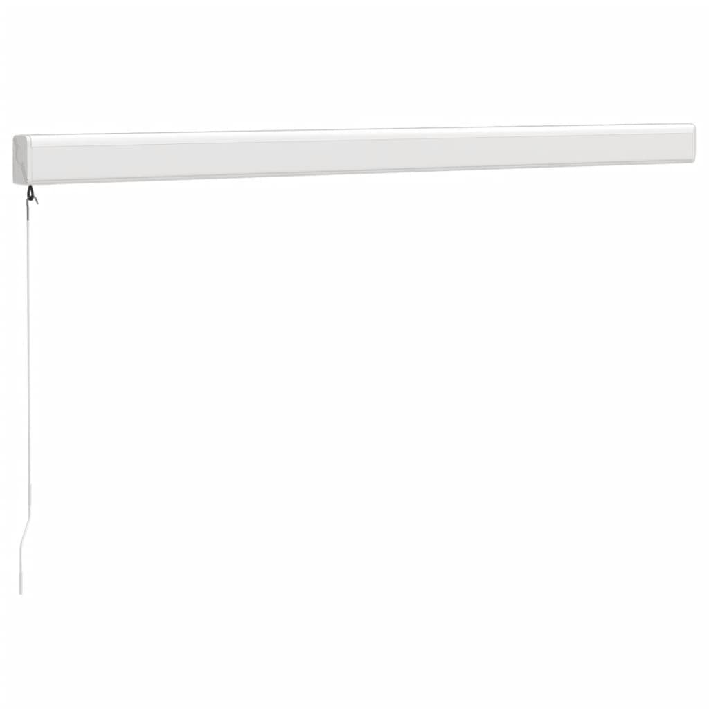 Gelenkarmmarkise Gelb und Weiß 3,5x2,5 m Stoff und Aluminium