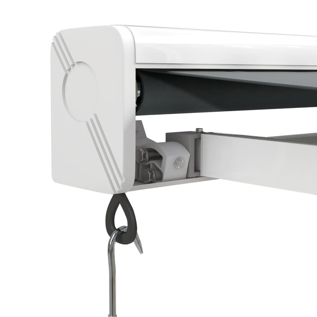 Gelenkarmmarkise Anthrazit 3x2,5 m Stoff und Aluminium