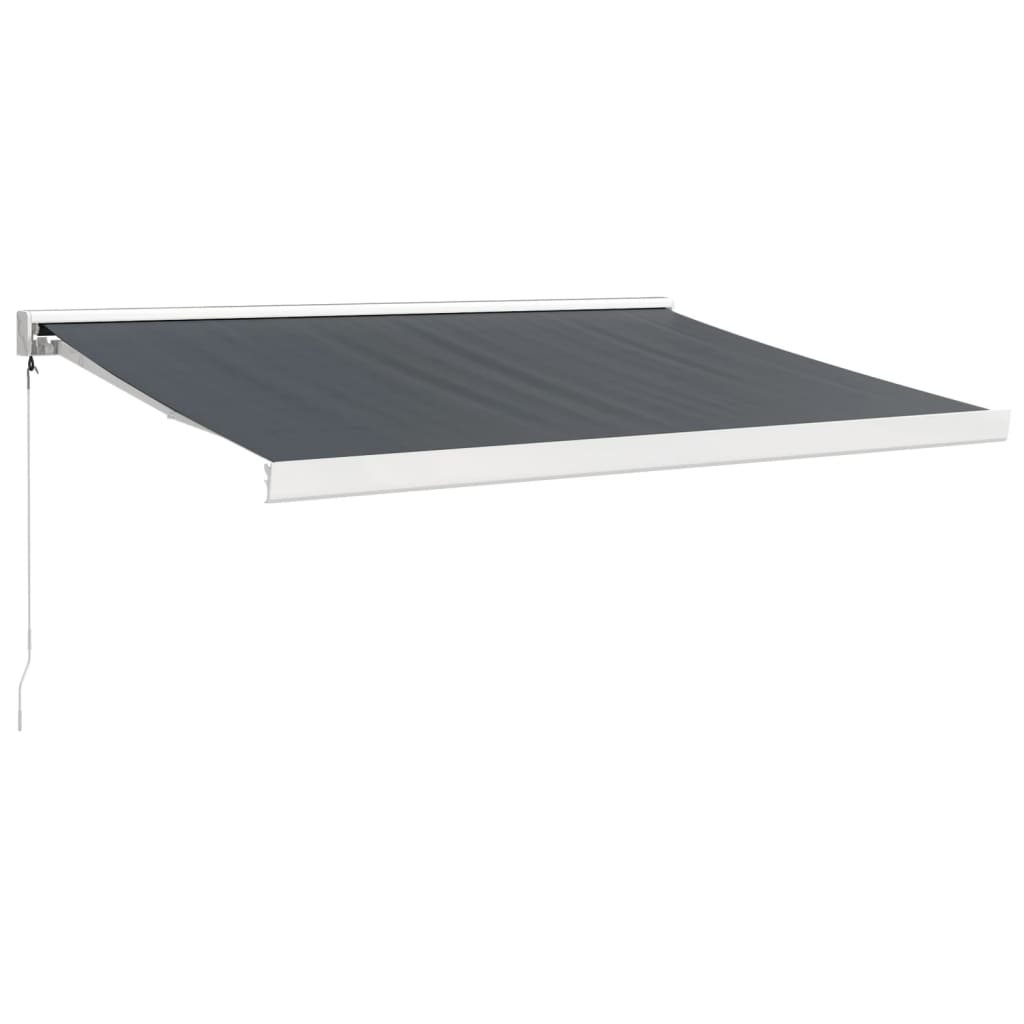 Gelenkarmmarkise Anthrazit 3,5x2,5 m Stoff und Aluminium