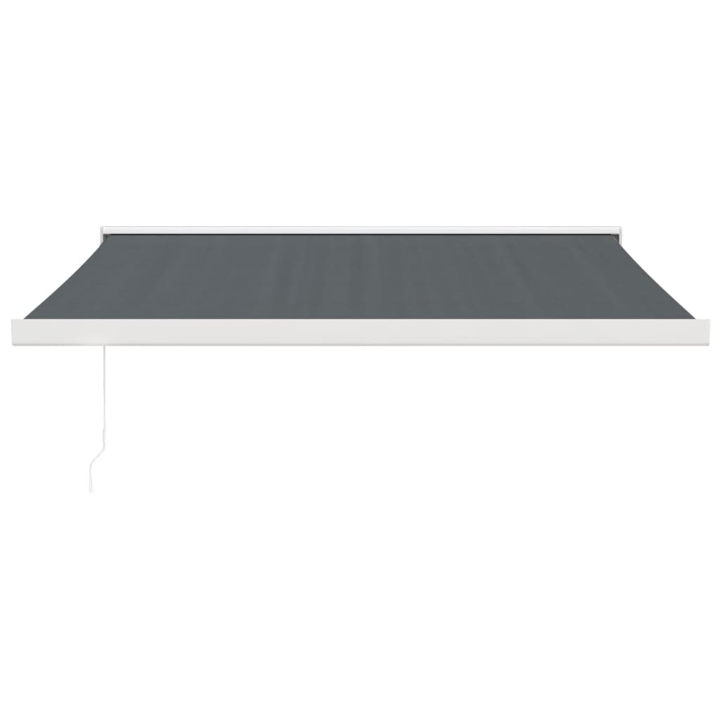 Gelenkarmmarkise Anthrazit 3,5x2,5 m Stoff und Aluminium