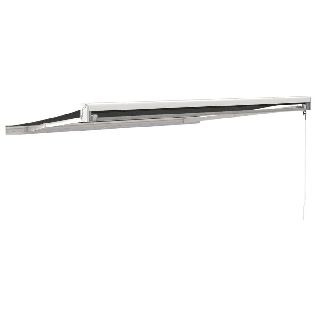 Gelenkarmmarkise Anthrazit 3,5x2,5 m Stoff und Aluminium