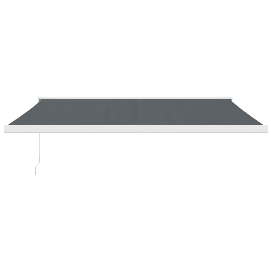 Gelenkarmmarkise Anthrazit 4x3 m Stoff und Aluminium