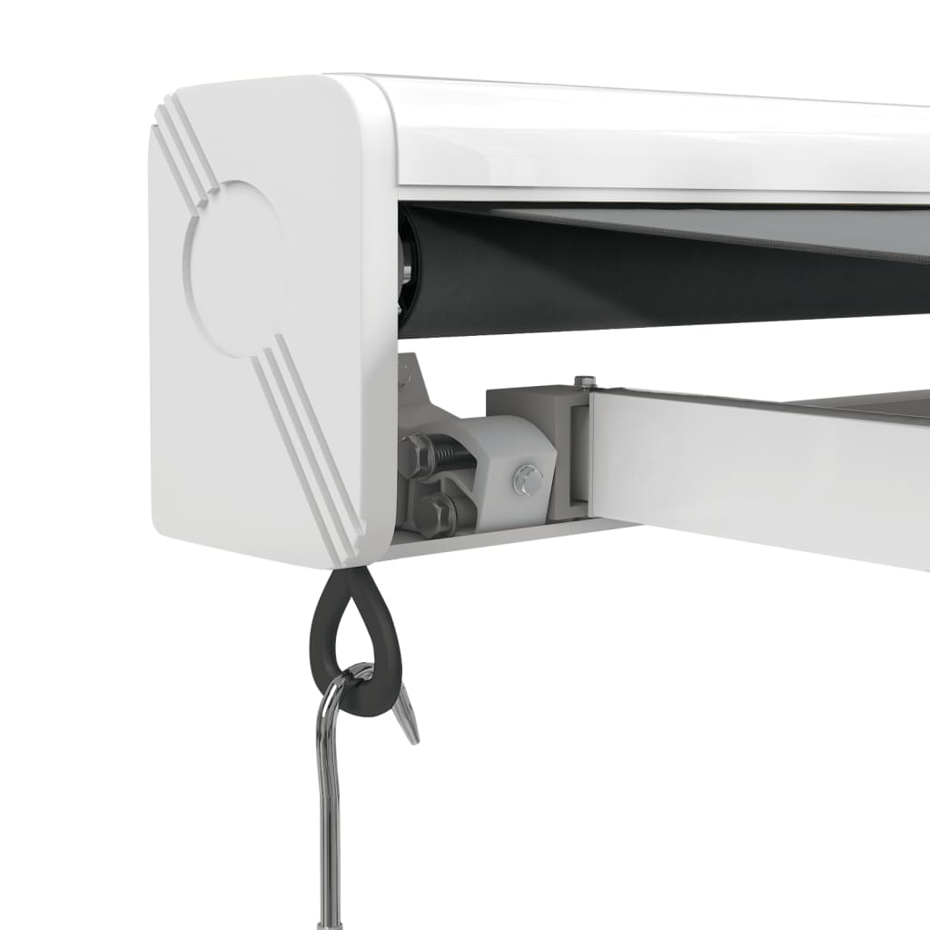 Gelenkarmmarkise Anthrazit 4x3 m Stoff und Aluminium