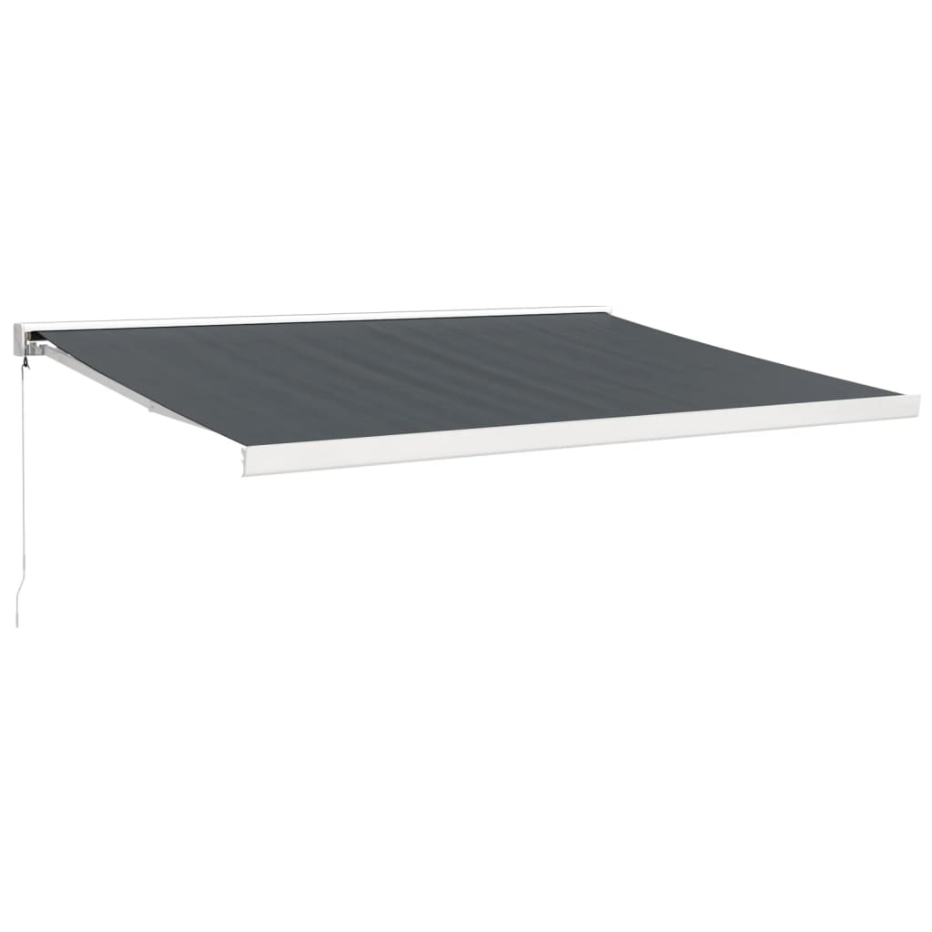 Gelenkarmmarkise Anthrazit 4,5x3 m Stoff und Aluminium