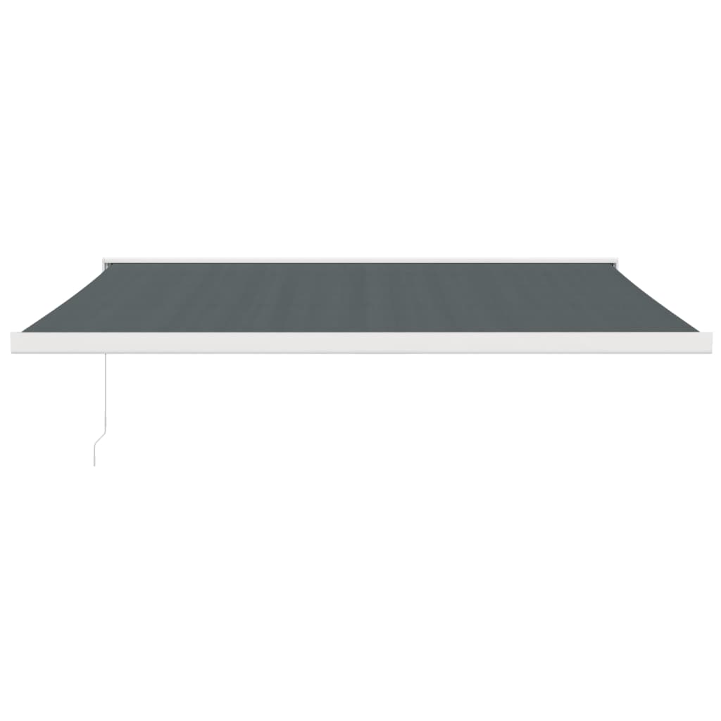 Gelenkarmmarkise Anthrazit 4,5x3 m Stoff und Aluminium