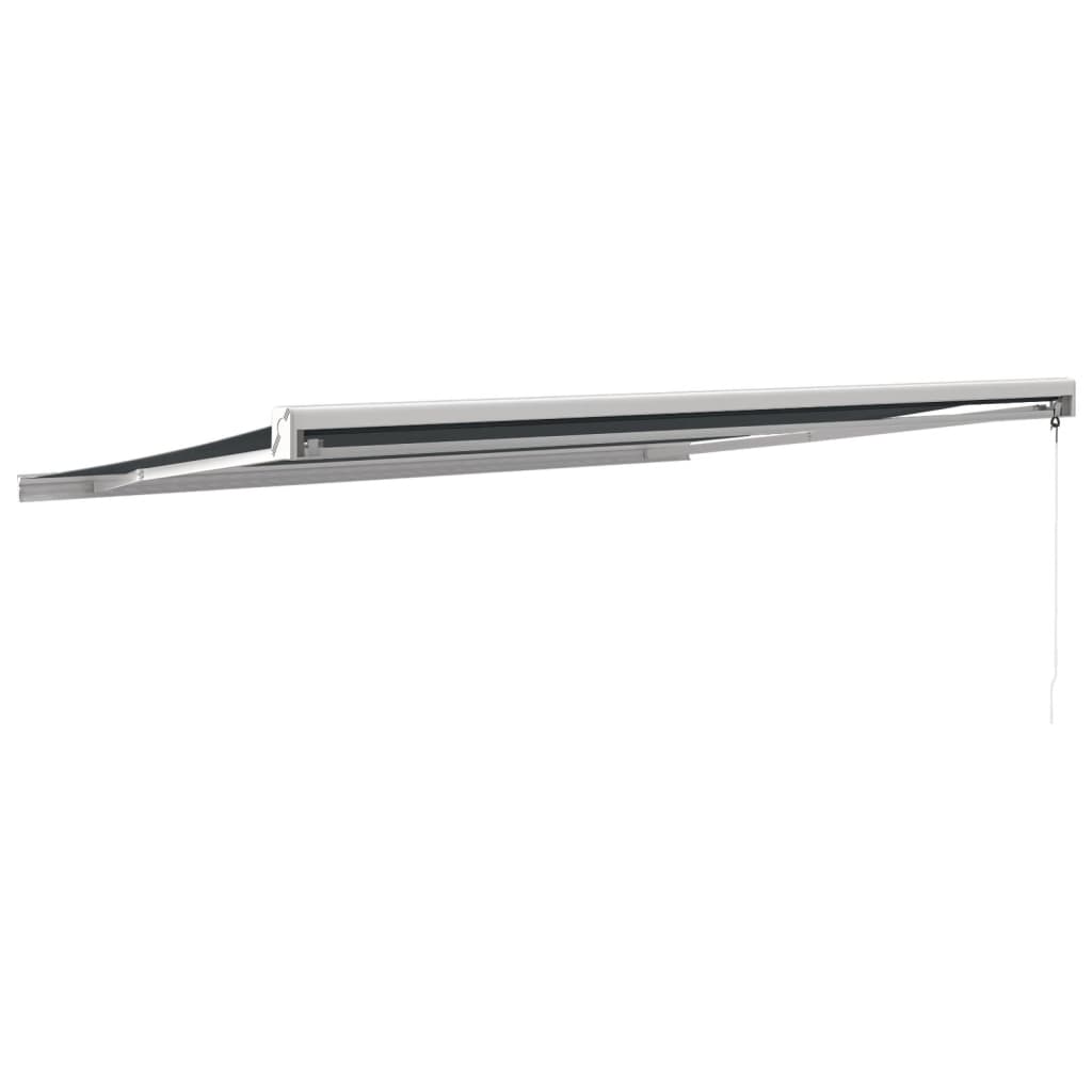 Gelenkarmmarkise Anthrazit 4,5x3 m Stoff und Aluminium