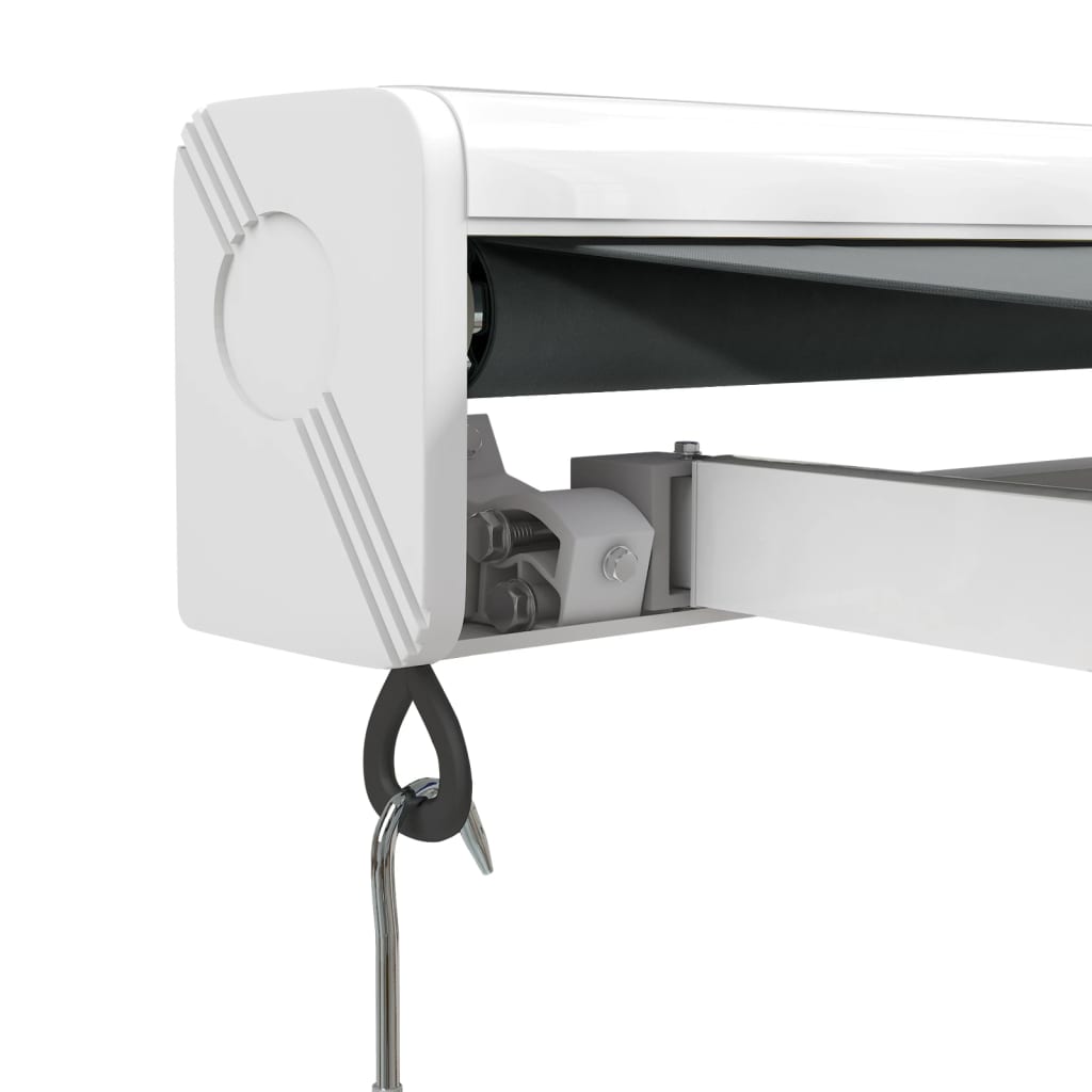 Gelenkarmmarkise Anthrazit 4,5x3 m Stoff und Aluminium
