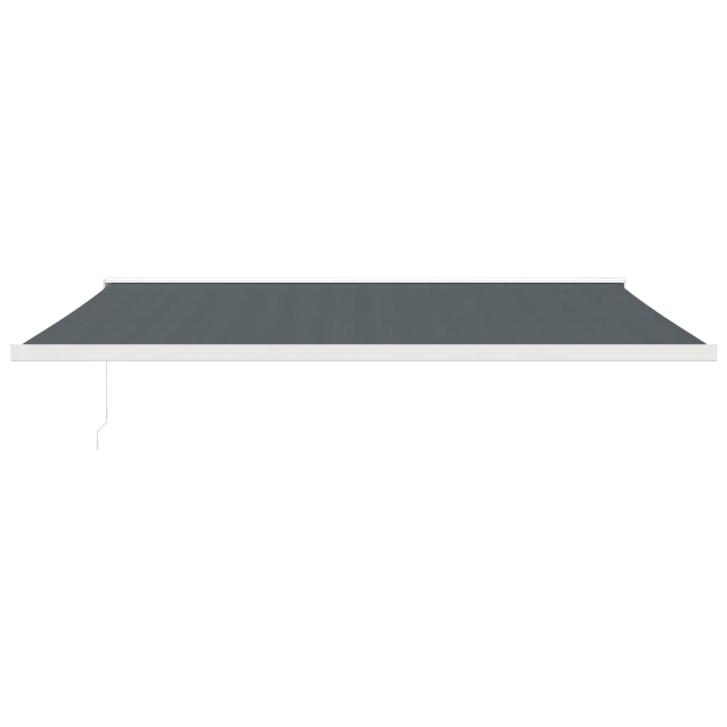 Gelenkarmmarkise Anthrazit 5x3 m Stoff und Aluminium