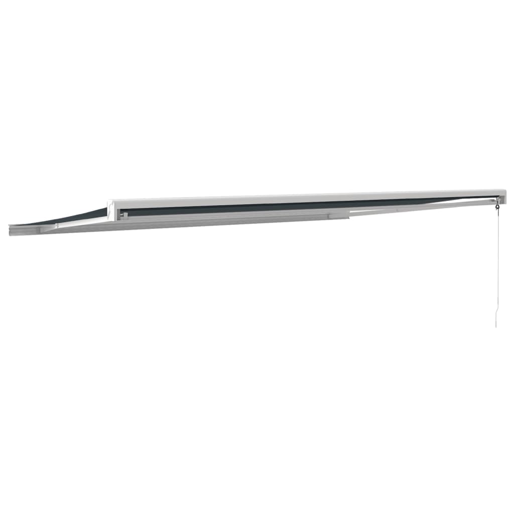 Gelenkarmmarkise Anthrazit 5x3 m Stoff und Aluminium