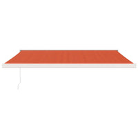 Thumbnail for Gelenkarmmarkise Orange und Braun 4x3 m Stoff und Aluminium
