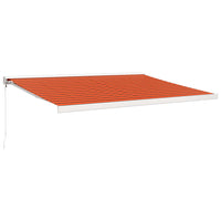 Thumbnail for Gelenkarmmarkise Orange und Braun 4,5x3 m Stoff und Aluminium
