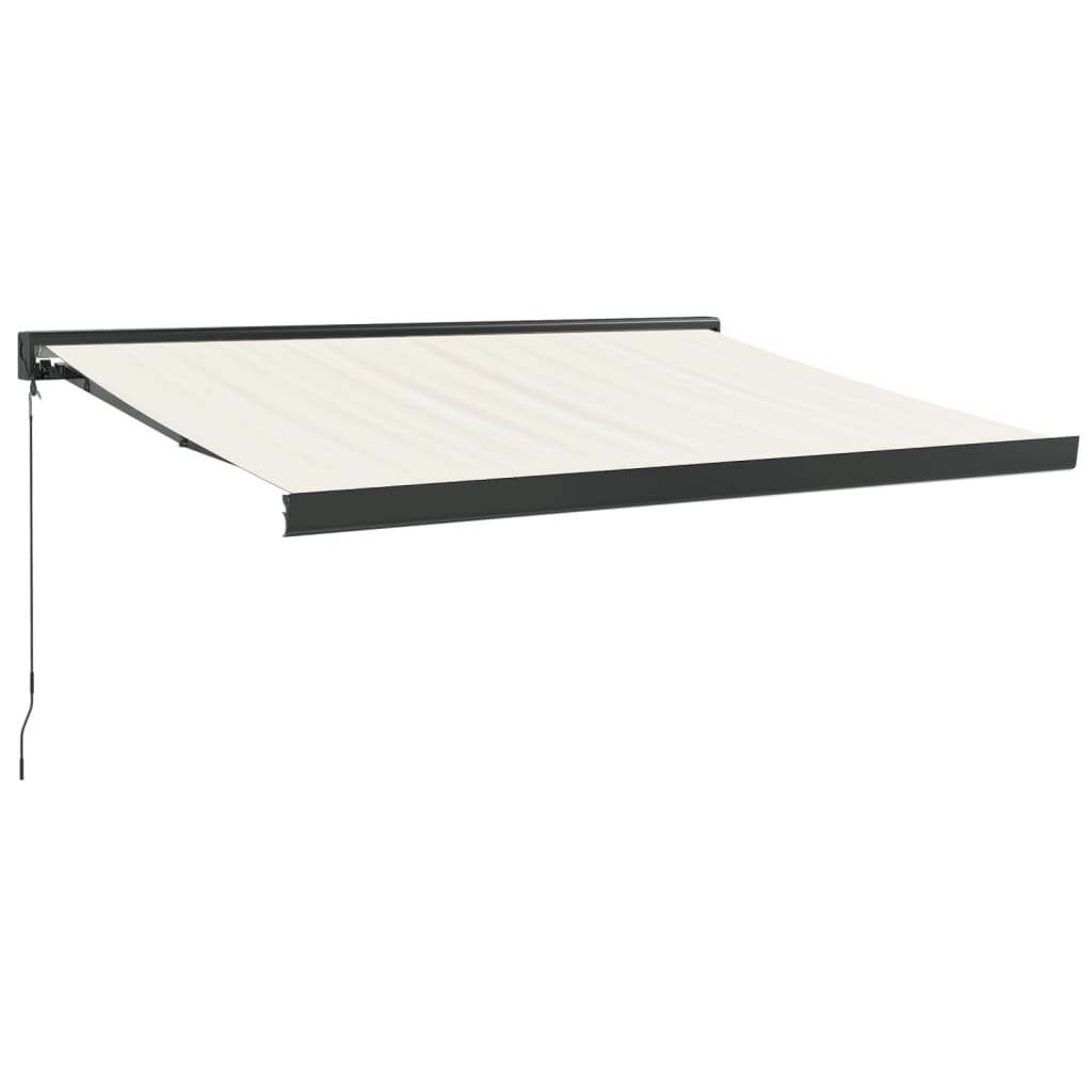 Gelenkarmmarkise Creme 3x2,5 m Stoff und Aluminium