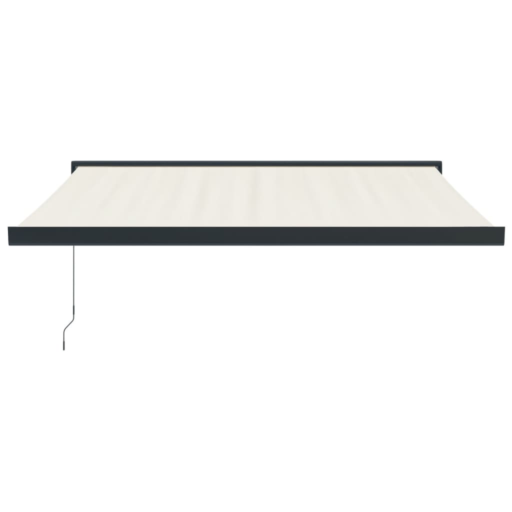 Gelenkarmmarkise Creme 3x2,5 m Stoff und Aluminium
