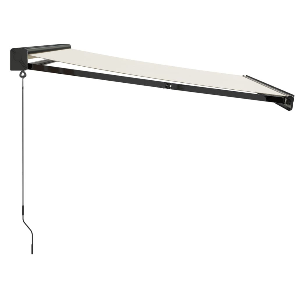 Gelenkarmmarkise Creme 3x2,5 m Stoff und Aluminium
