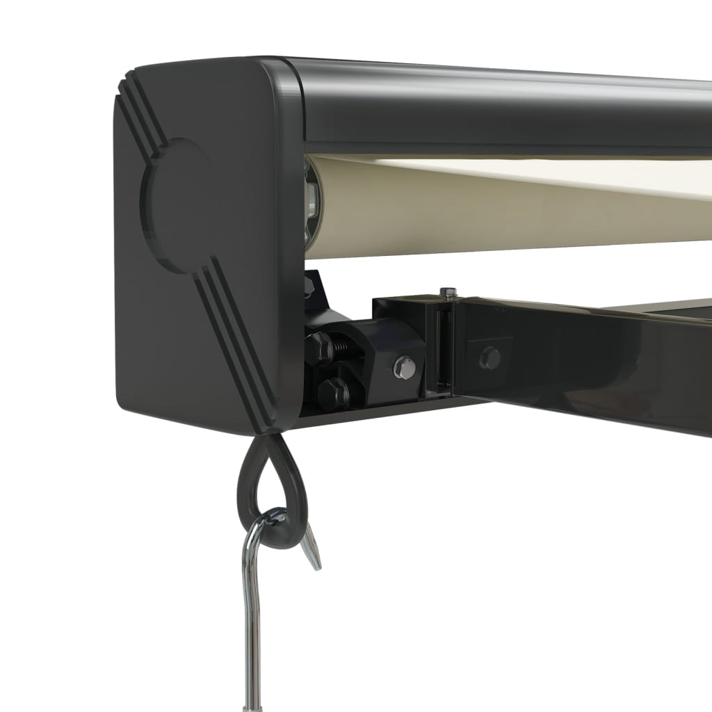 Gelenkarmmarkise Creme 3x2,5 m Stoff und Aluminium