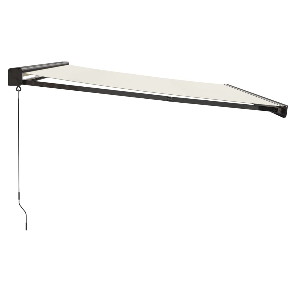 Gelenkarmmarkise Creme 4x3 m Stoff und Aluminium