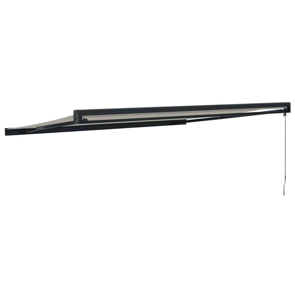 Gelenkarmmarkise Creme 4,5x3 m Stoff und Aluminium