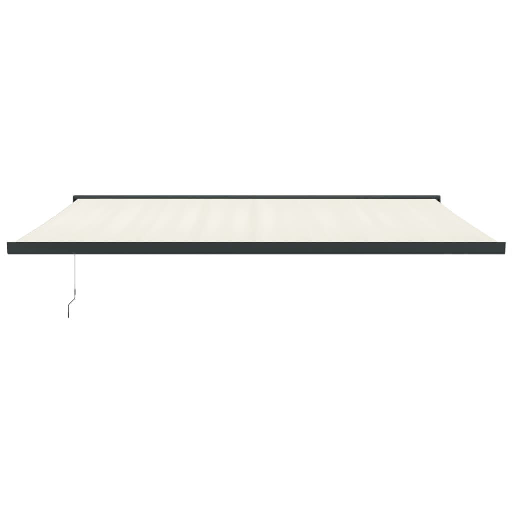 Gelenkarmmarkise Creme 5x3 m Stoff und Aluminium