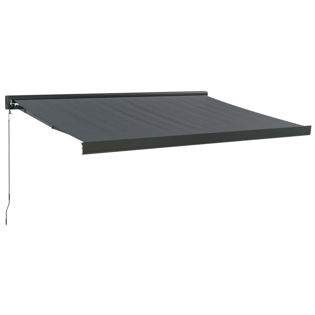 Gelenkarmmarkise Anthrazit 3x2,5 m Stoff und Aluminium